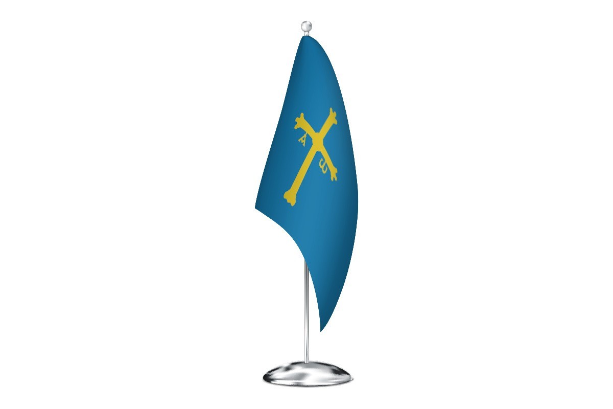 Bandera de despacho de Asturias de alta calidad