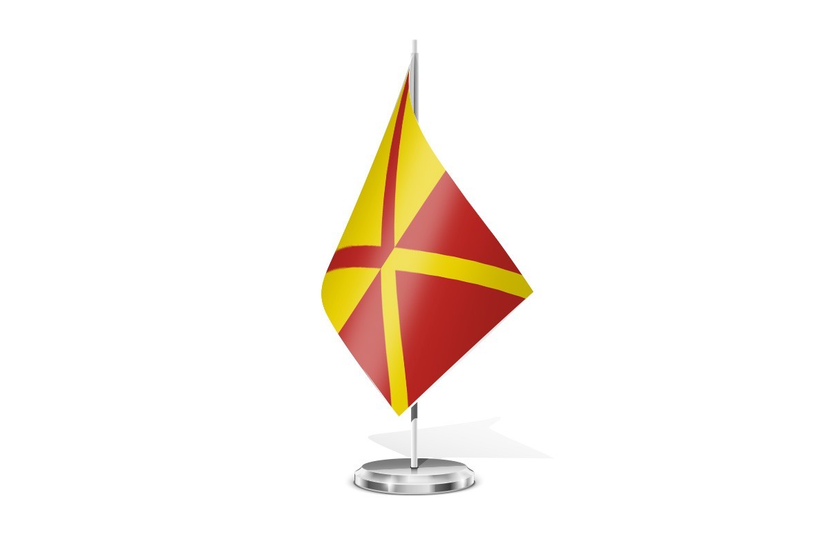 Bandera de mesa de Sant Agustí de Lluçanès | BPH Bandera de mesa de Sant Agustí de Lluçanès | BPH