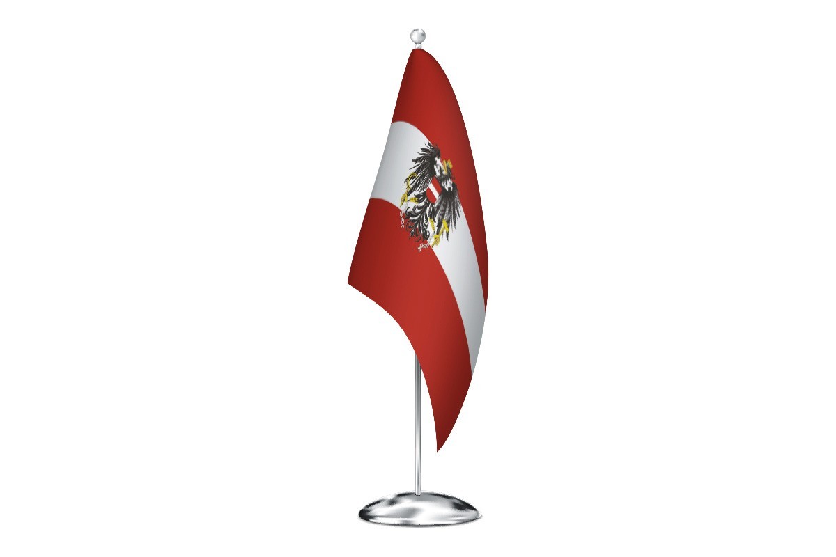 Bandera de despacho de Austria de alta calidad