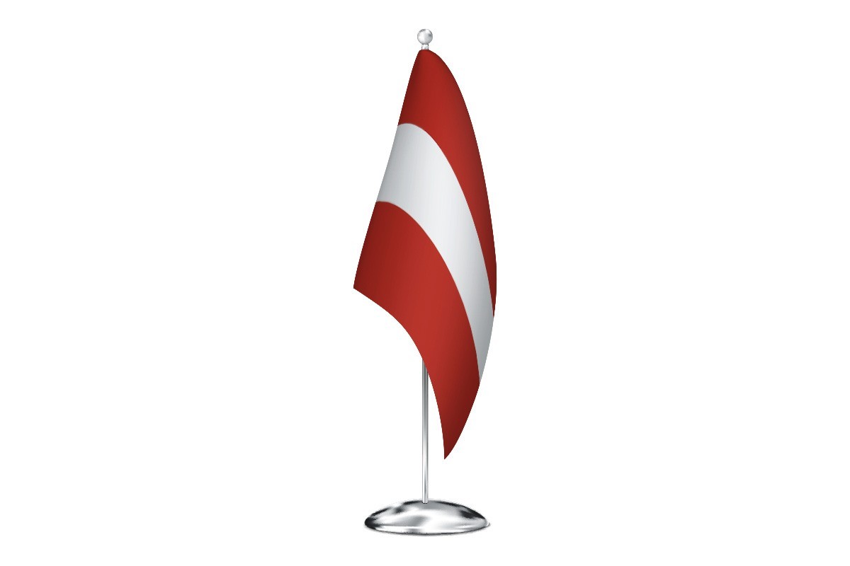 Bandera de despacho de Austria sin escudo de alta calidad