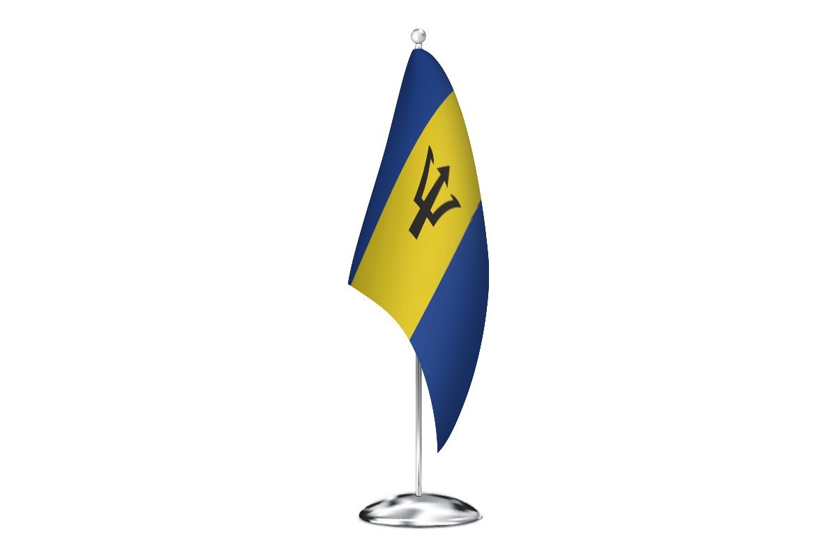 Bandera de despacho de Barbados de alta calidad