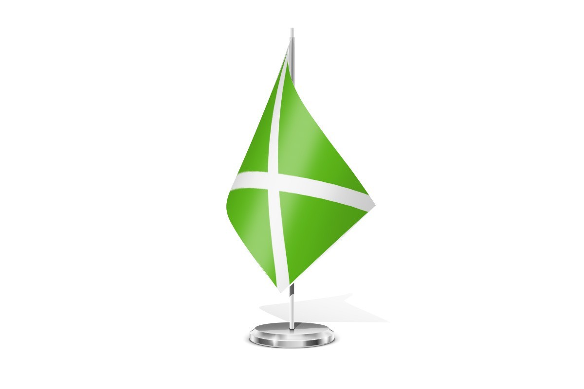 Bandera de mesa de Santa Eulàlia de Ronçana | BPH Bandera de mesa de Santa Eulàlia de Ronçana | BPH