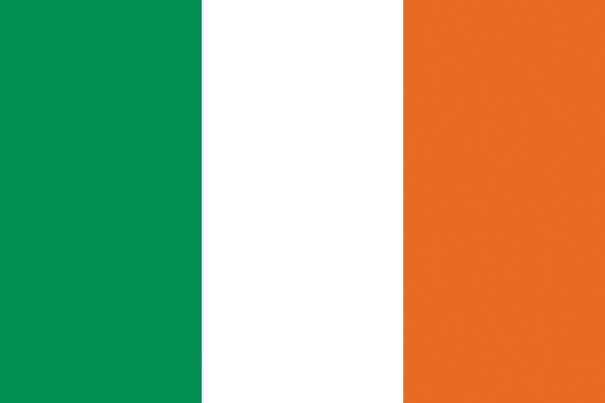 Bandera de Irlanda de alta calidad para exterior Bandera de Irlanda de alta calidad para exterior