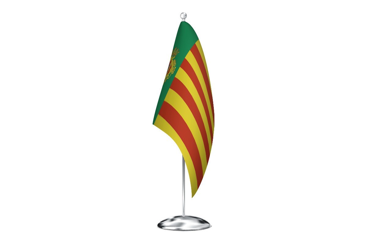 Bandera de despacho de Castellón provincia de alta calidad