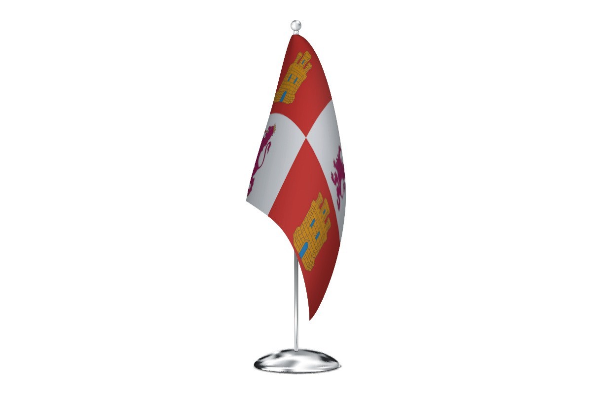Bandera de despacho de Castilla y León de alta calidad