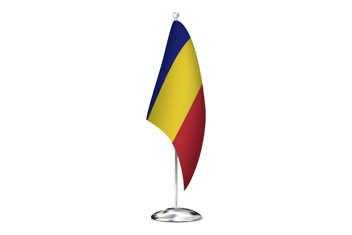 Bandera de despacho de Chad sin escudo de alta calidad