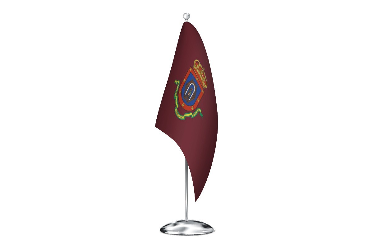 Bandera de despacho de Ciudad Real de alta calidad