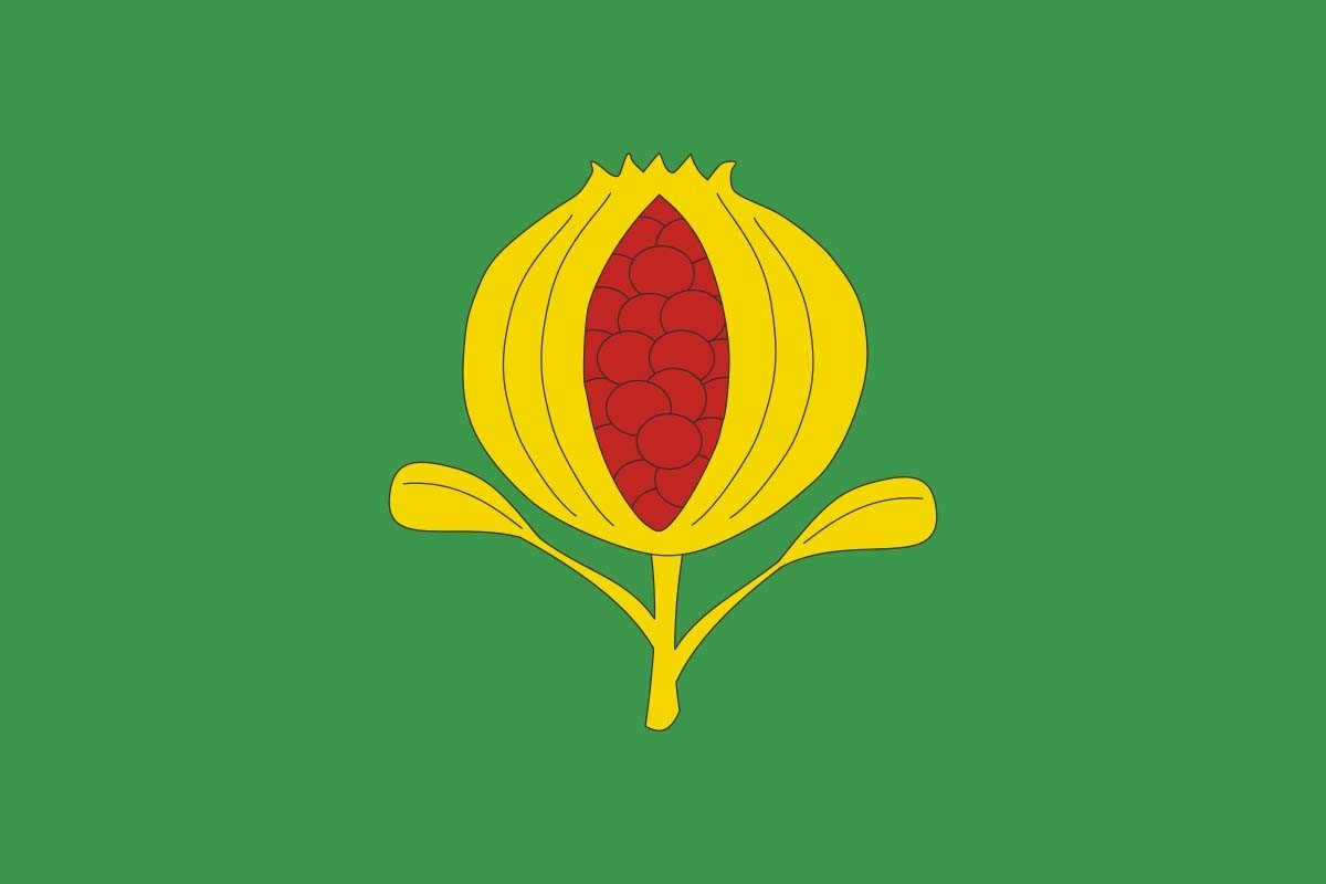 Bandera de despacho de La Granada de Riotinto de alta calidad