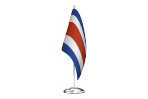 Bandera de despacho de Costa Rica sin escudo de alta calidad 123