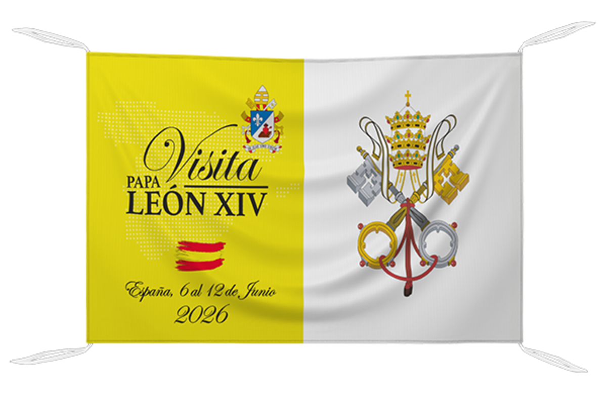 Balconera de la visita del Papa León XIV a España