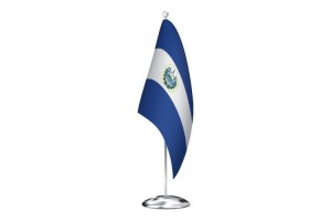 Bandera de despacho de El Salvador con escudo de alta calidad 123