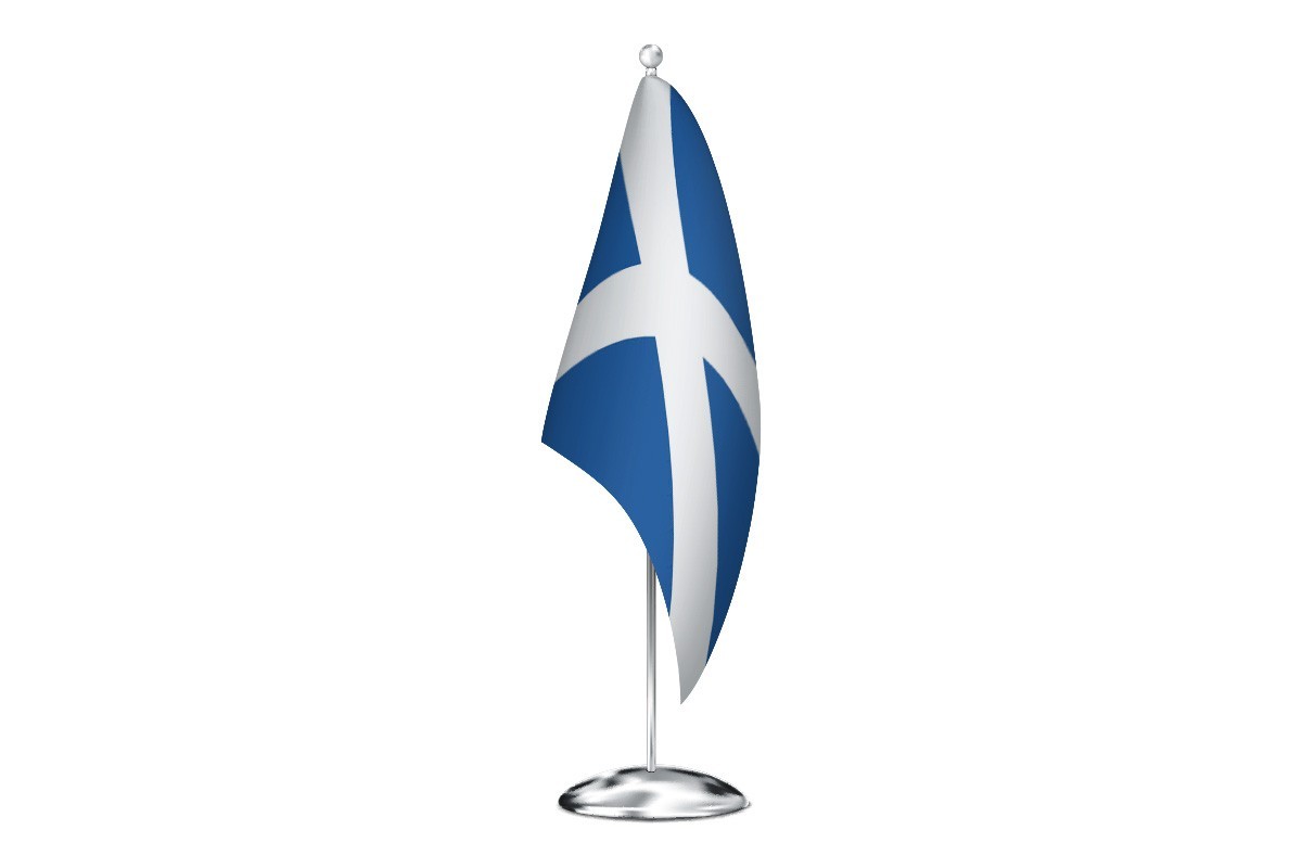 Bandera de despacho de Escocia de alta calidad