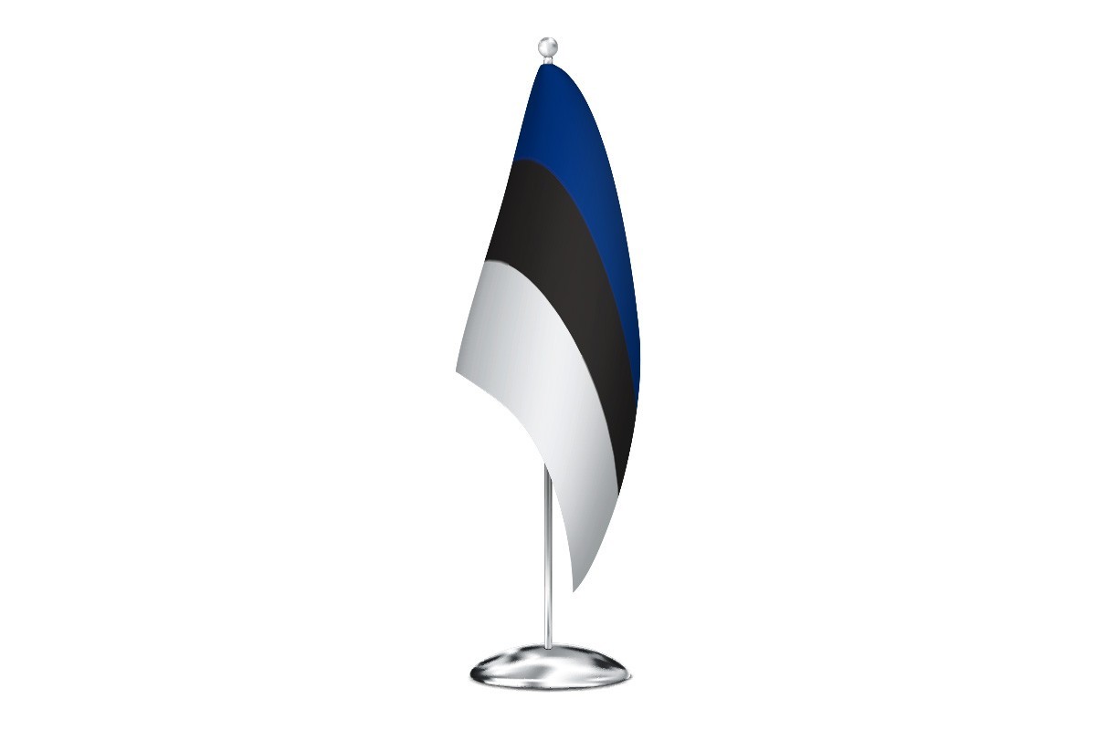Bandera de despacho de Estonia de alta calidad