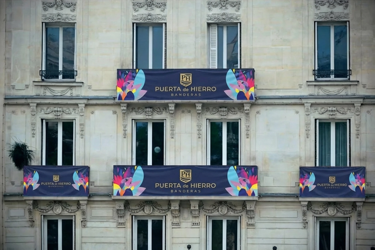 Bandera para balcón personalizada 80-150 cm