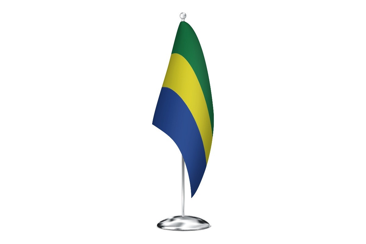 Bandera de despacho de Gabon sin escudo de alta calidad