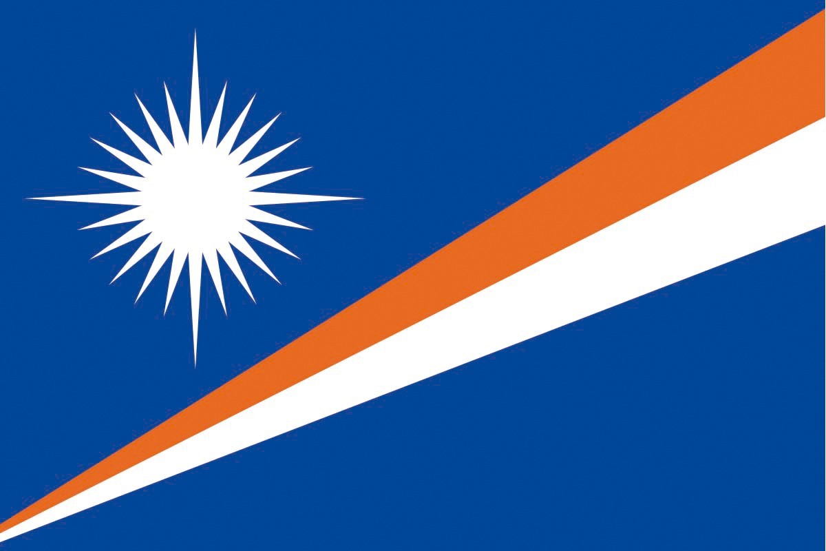 Bandera de Islas Marshall de alta calidad para exterior Bandera de Islas Marshall de alta calidad para exterior
