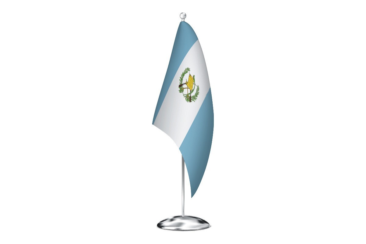 Bandera de despacho de Guatemala de alta calidad