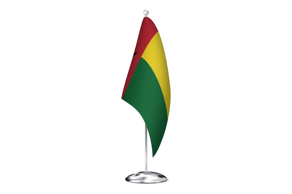 Bandera de despacho de Guinea Bissau de alta calidad