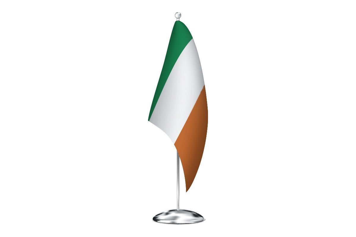 Bandera de despacho de Irlanda de alta calidad
