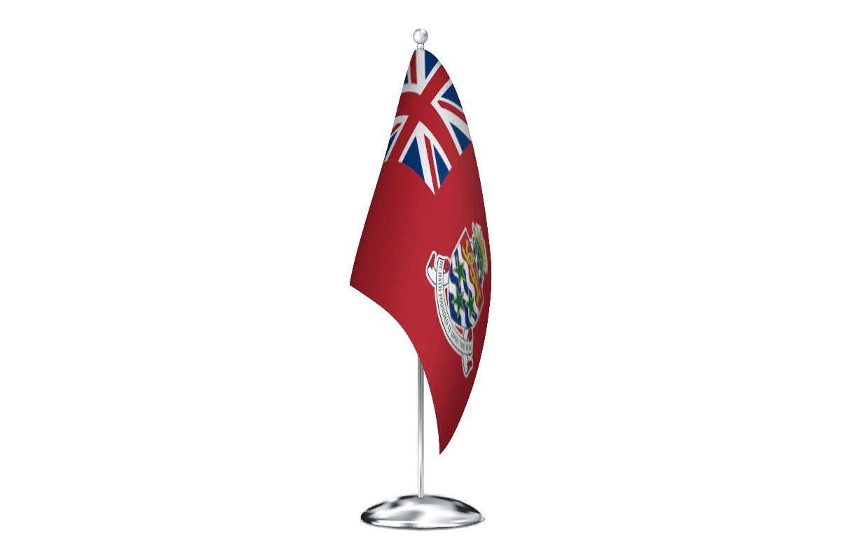 Bandera de despacho de Islas Caiman de alta calidad