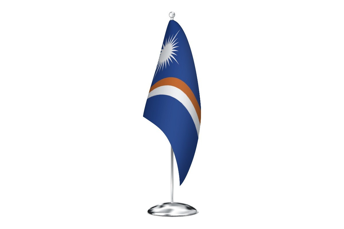 Bandera de despacho de Islas Marshall de alta calidad