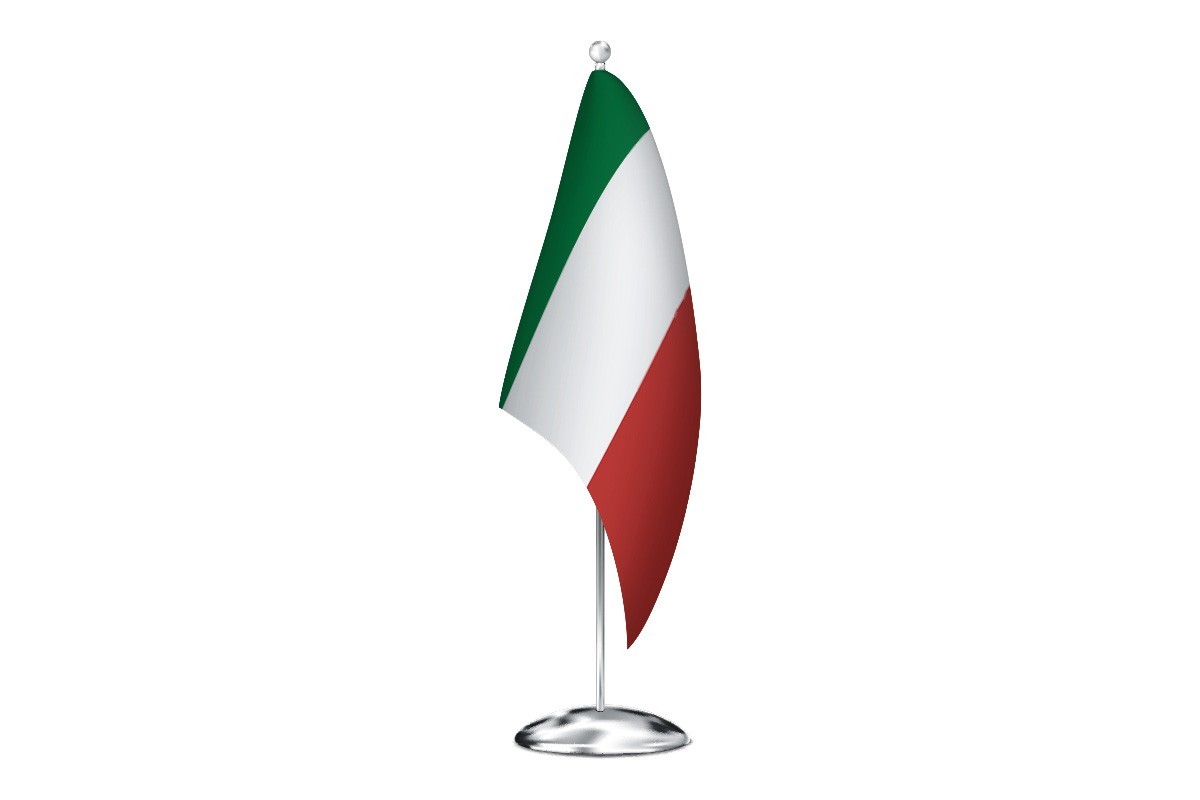 Bandera de despacho de Italia de alta calidad