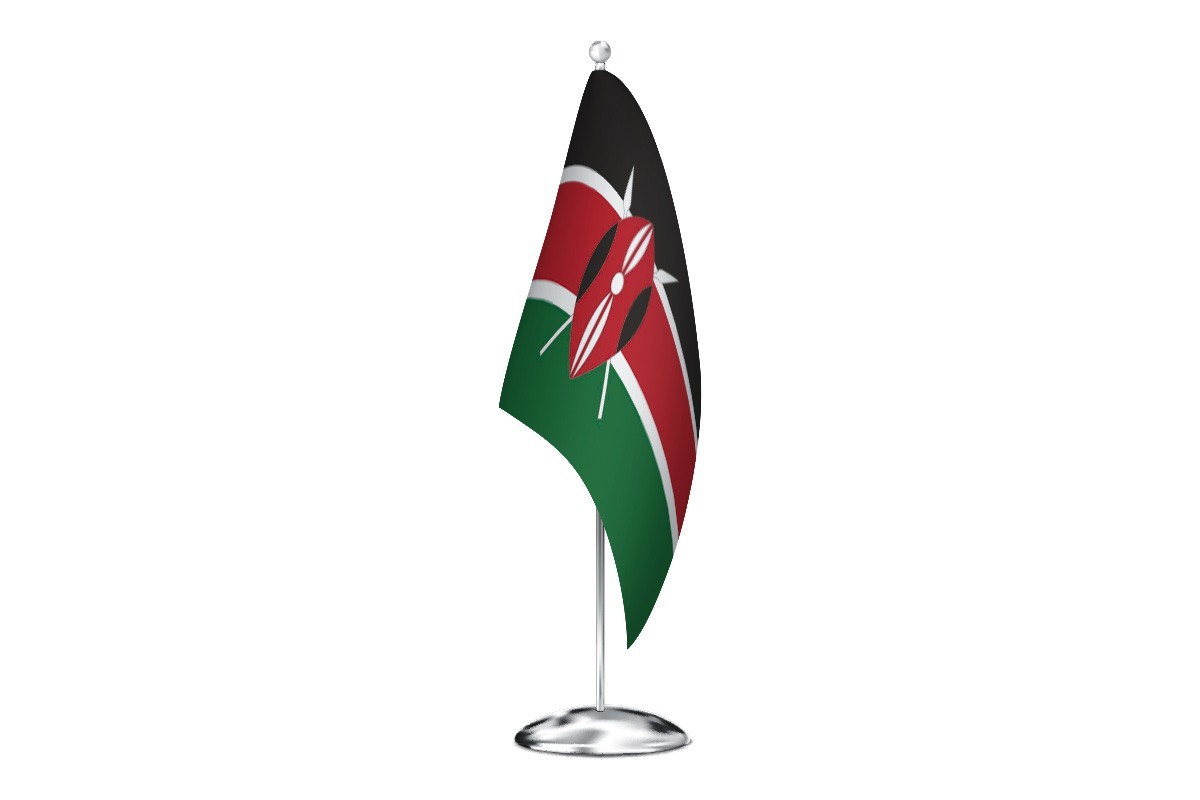 Bandera de despacho de Kenia de alta calidad