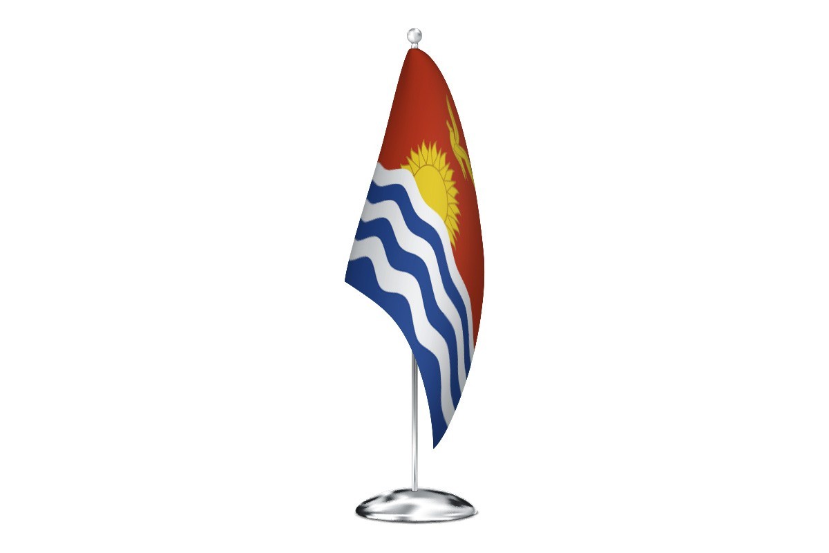 Bandera de despacho de Kiribati de alta calidad