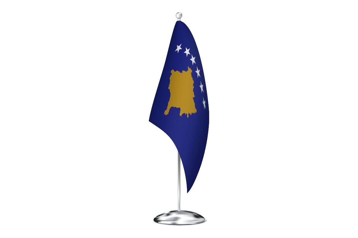 Bandera de despacho de Kosovo de alta calidad