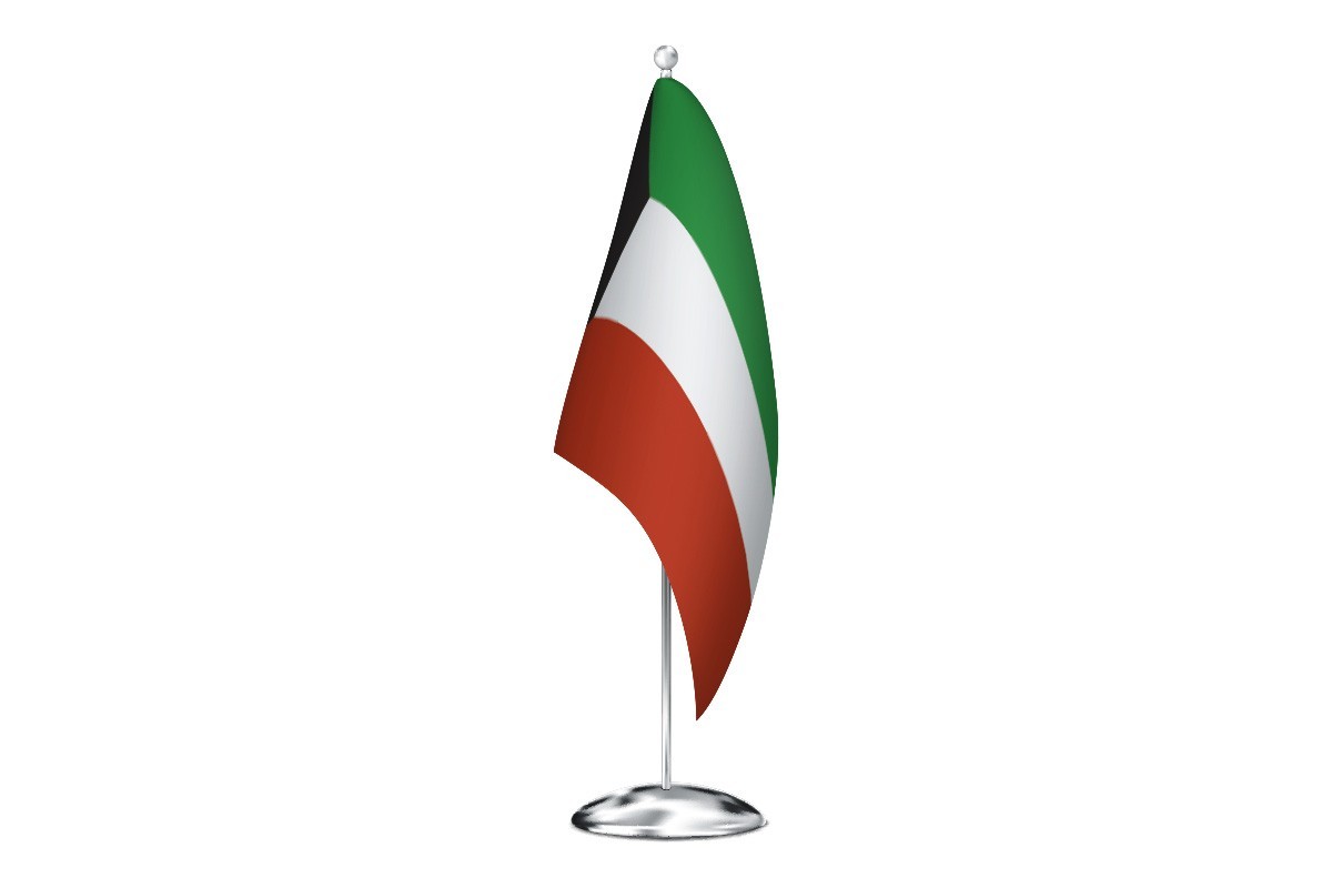 Bandera de despacho de Kuwait de alta calidad