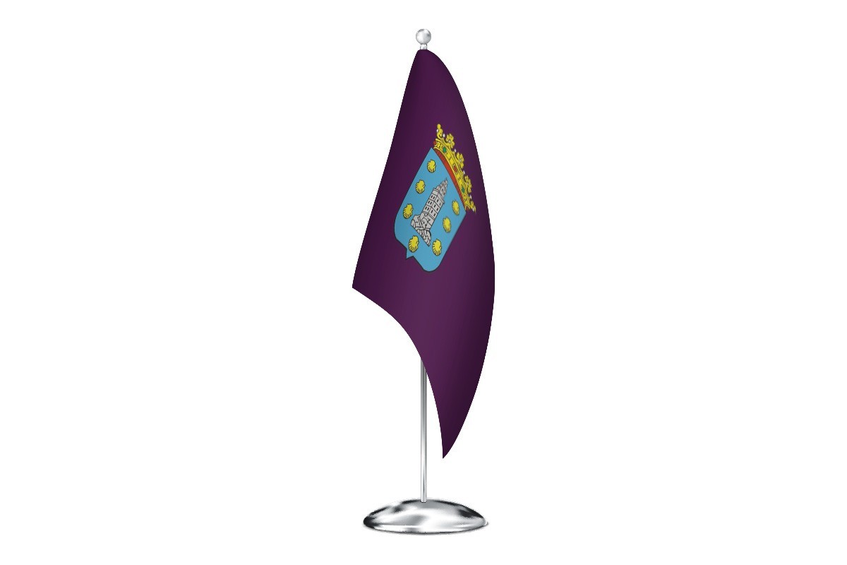 Bandera de despacho de La Coruña diputación de alta calidad