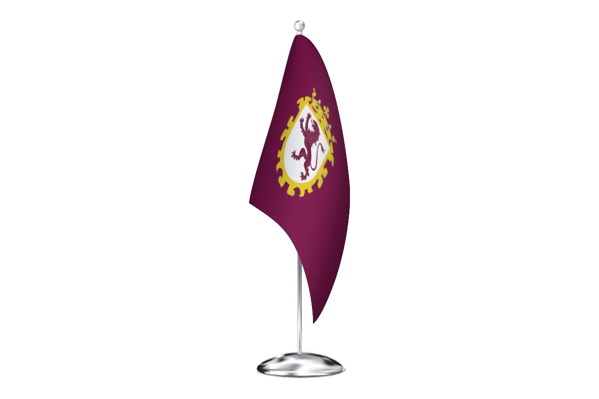 Bandera de despacho de León de alta calidad
