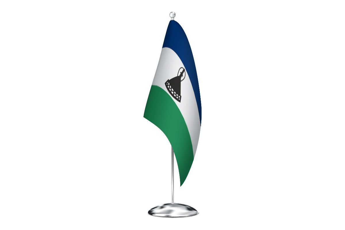 Bandera de despacho de Lesoto de alta calidad