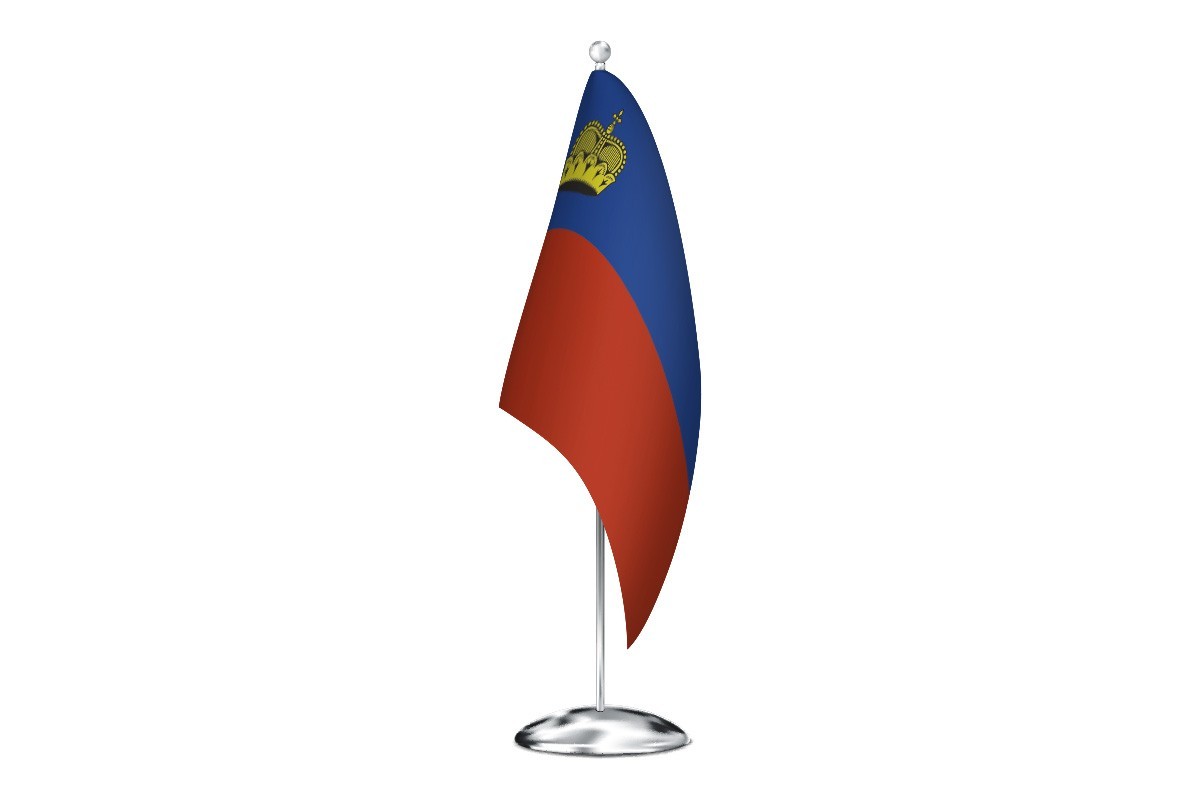 Bandera de despacho de Liechtenstein de alta calidad