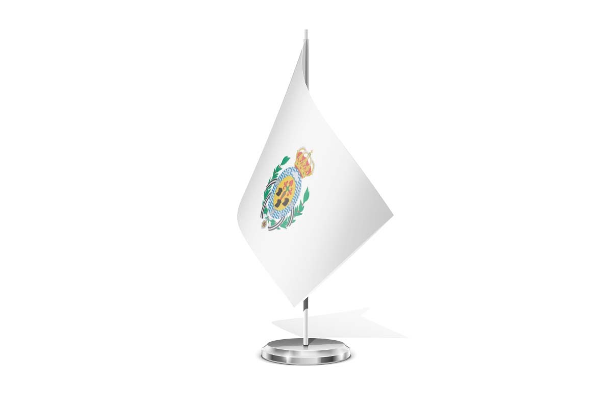 Bandera de mesa de Santa Cruz de Tenerife