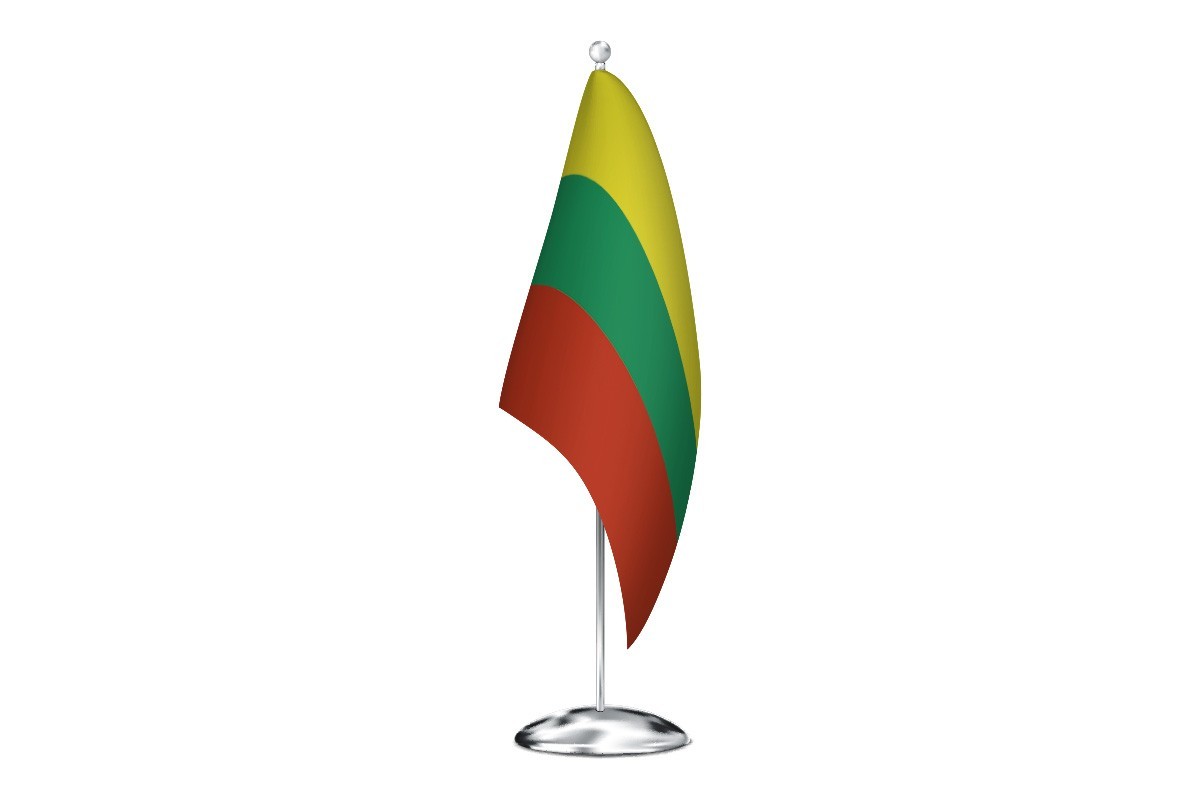 Bandera de despacho de Lituania de alta calidad