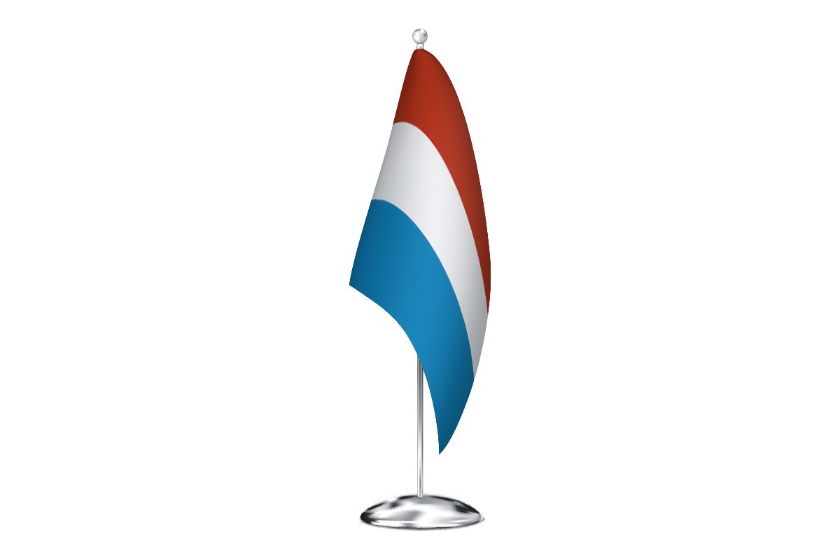Bandera de despacho de Luxemburgo de alta calidad