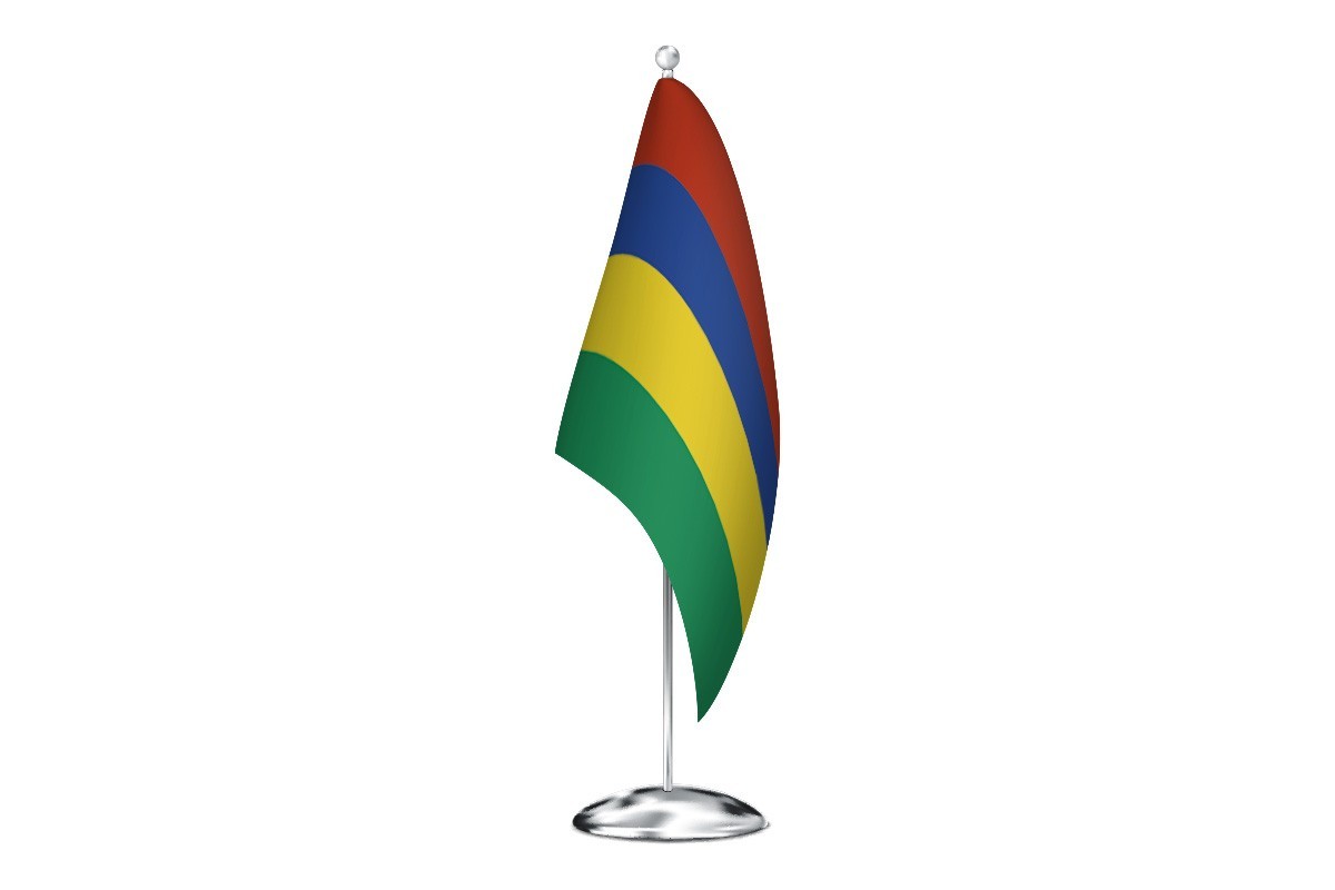 Bandera de despacho de Mauricio sin escudo de alta calidad