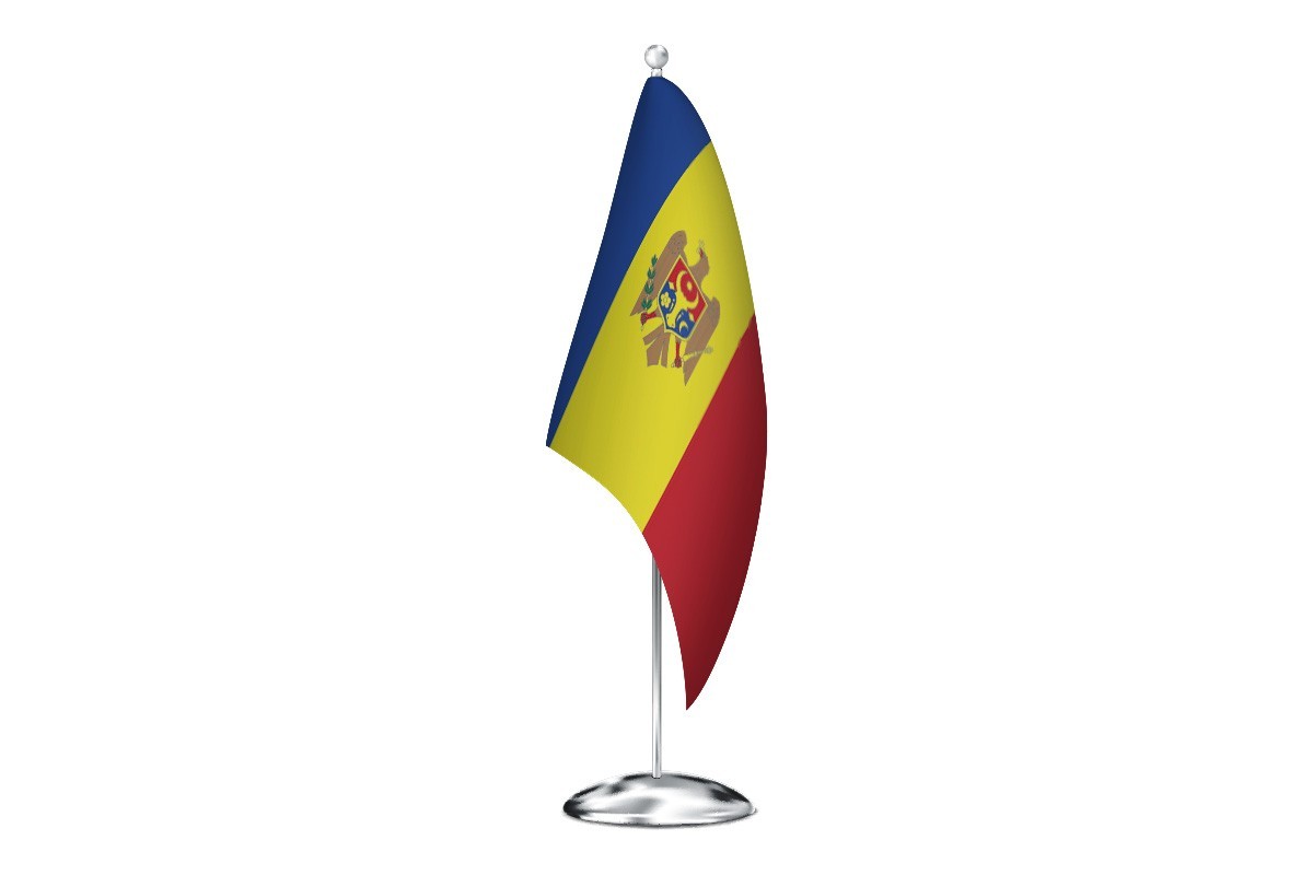 Bandera de despacho de Moldavia de alta calidad