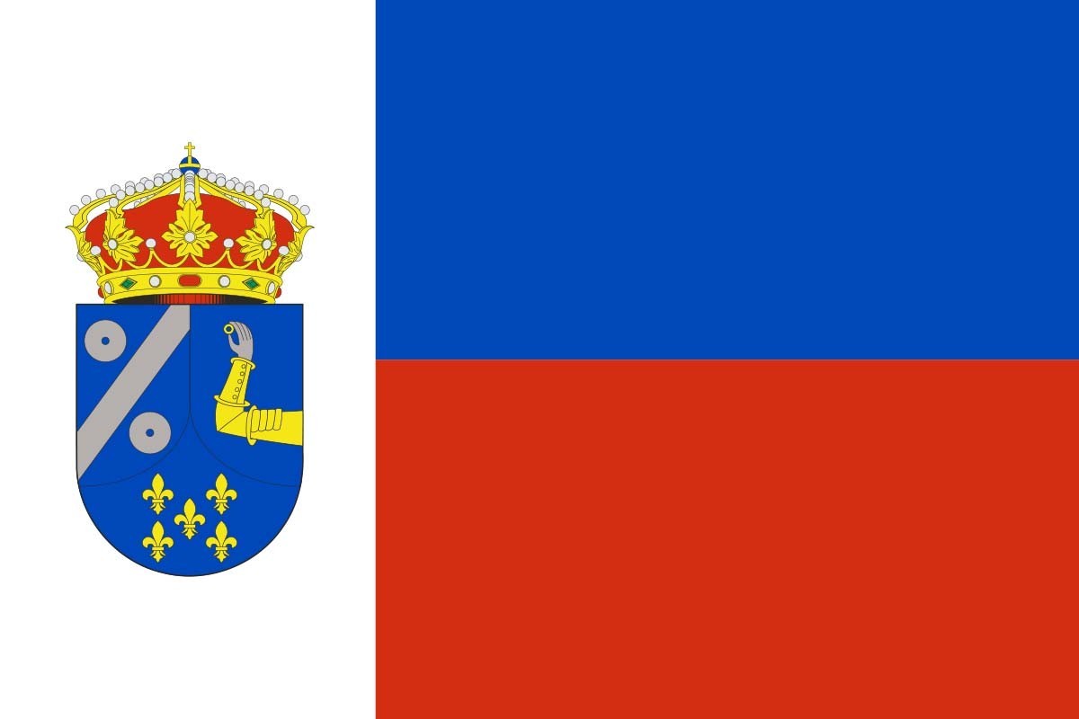 Bandera de Molina de Aragón de alta calidad para exterior