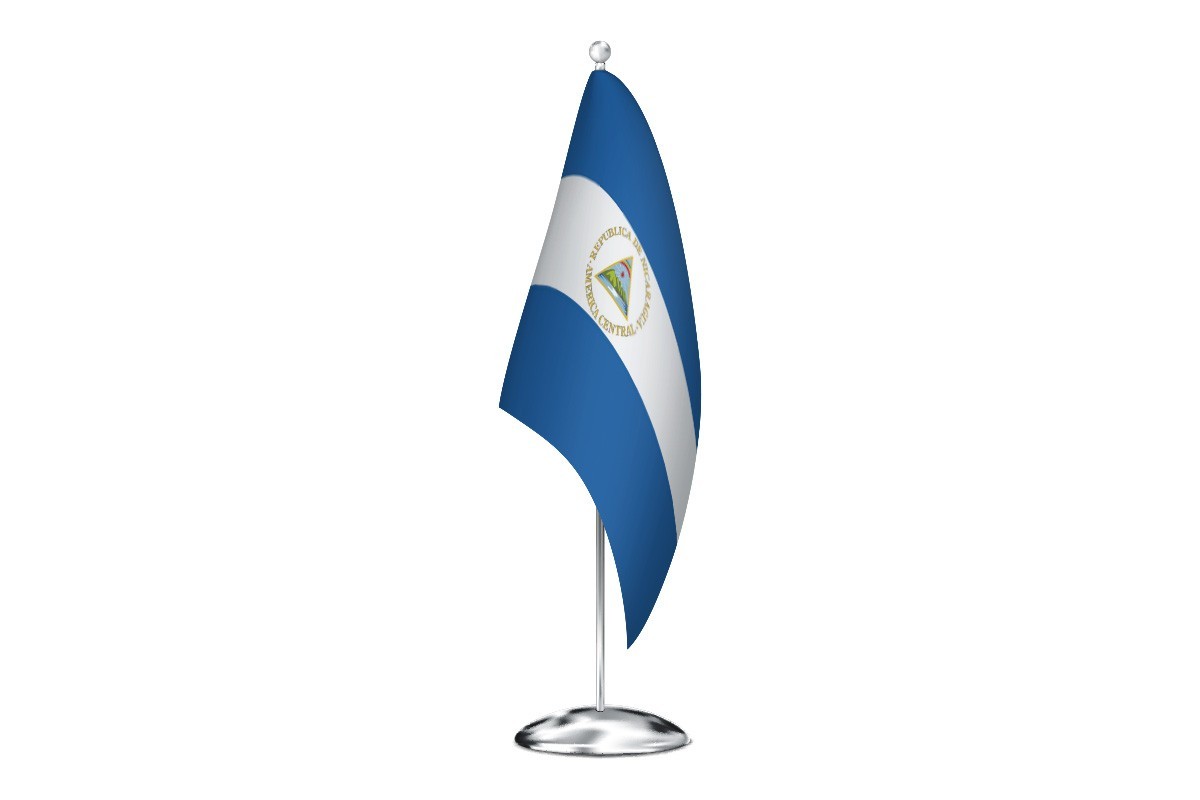 Bandera de despacho de Nicaragua de alta calidad