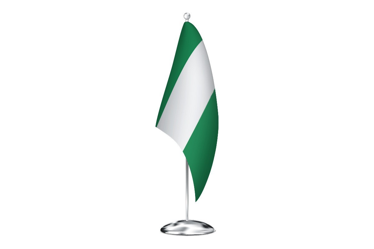 Bandera de despacho de Nigeria sin escudo de alta calidad