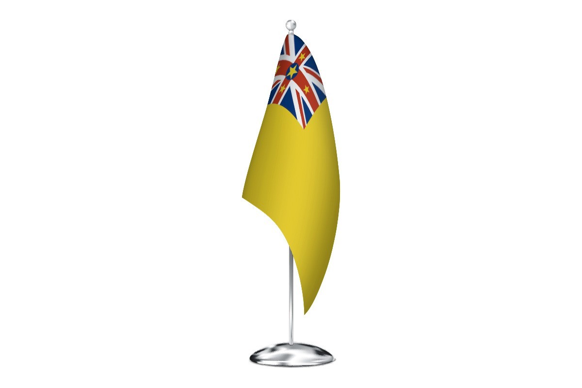 Bandera de despacho de Niue de alta calidad