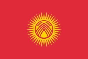 Bandera de Kirguistan de alta calidad para exterior 123