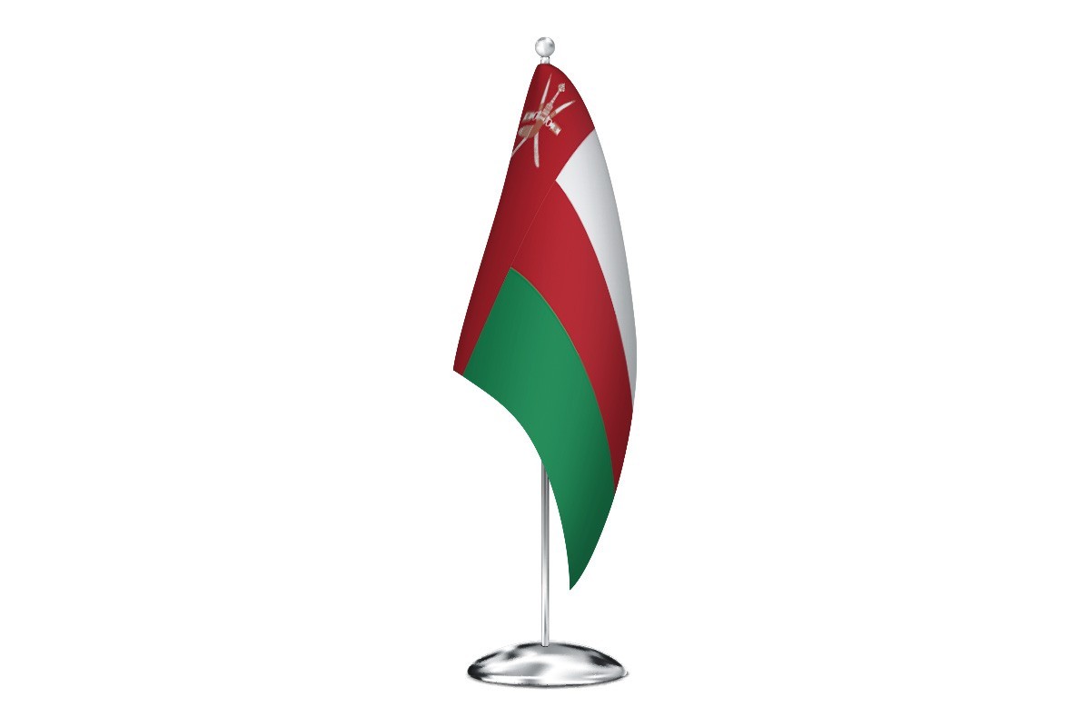 Bandera de despacho de Oman de alta calidad