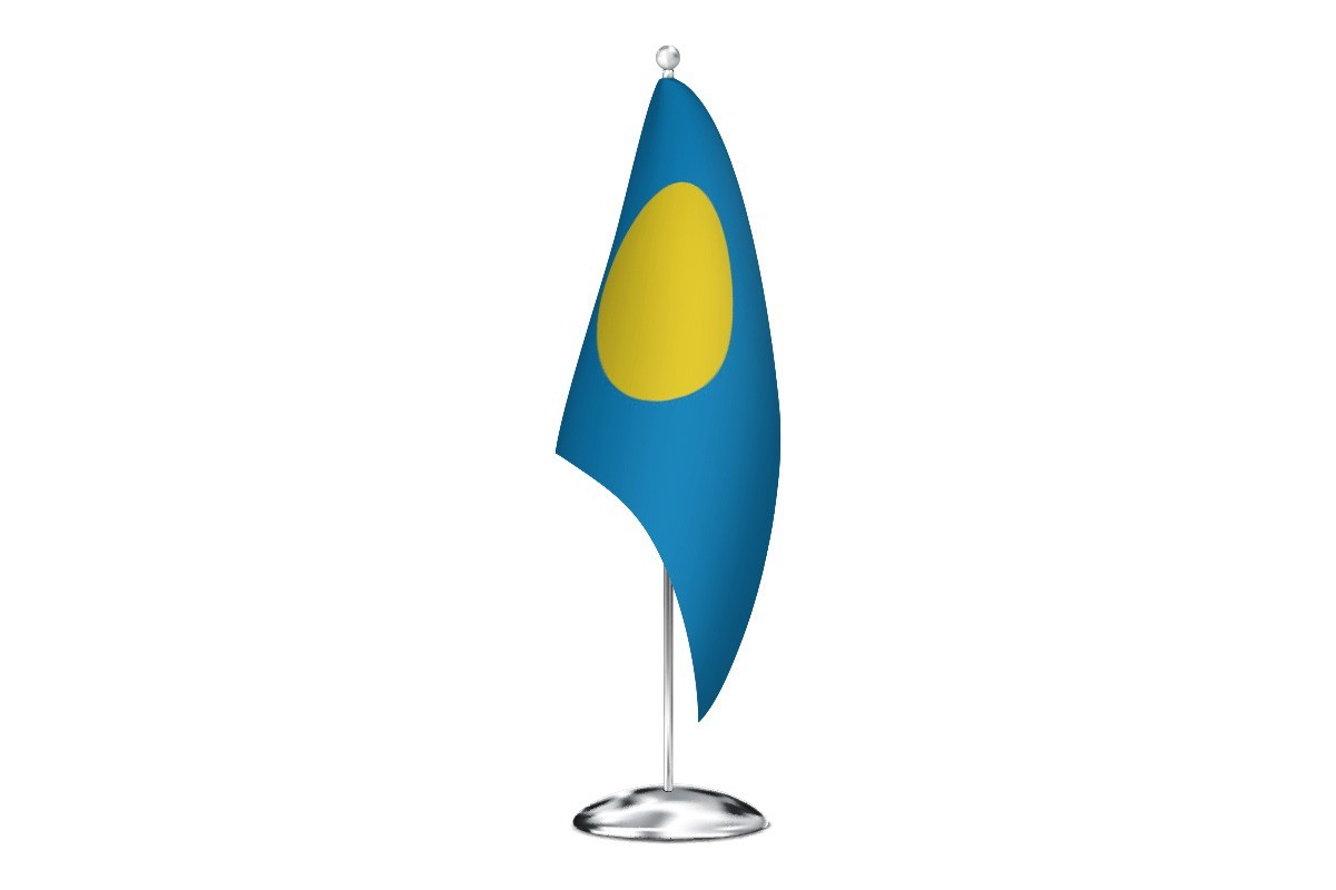 Bandera de despacho de Palaos de alta calidad