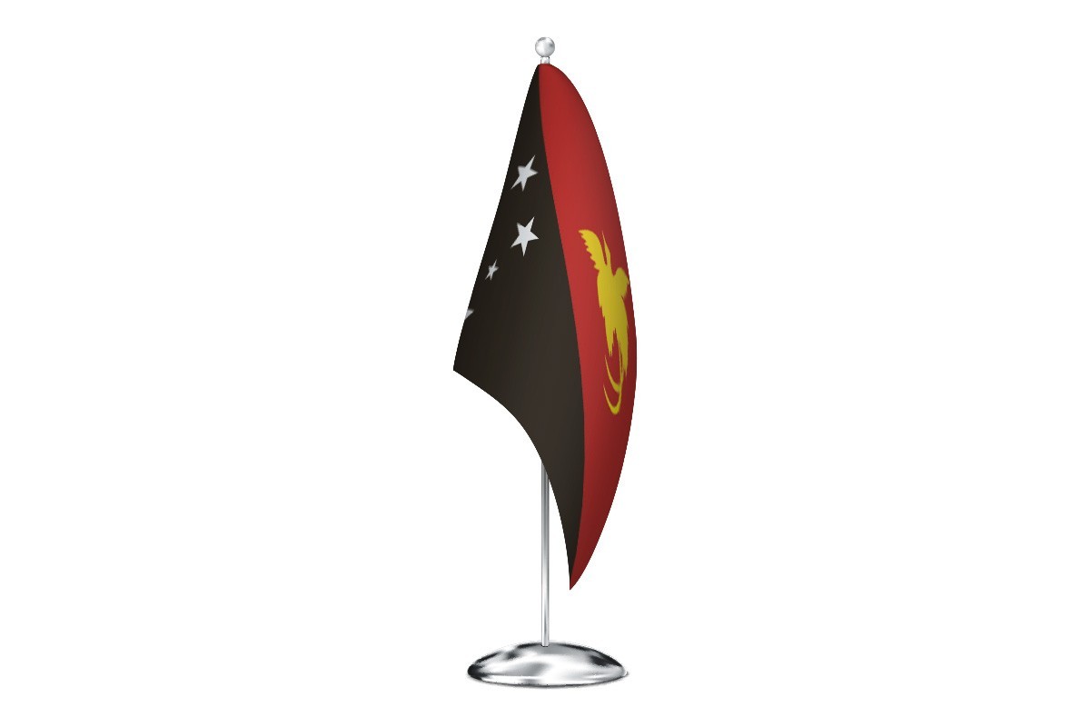 Bandera de despacho de Papua Nueva Guinea de alta calidad