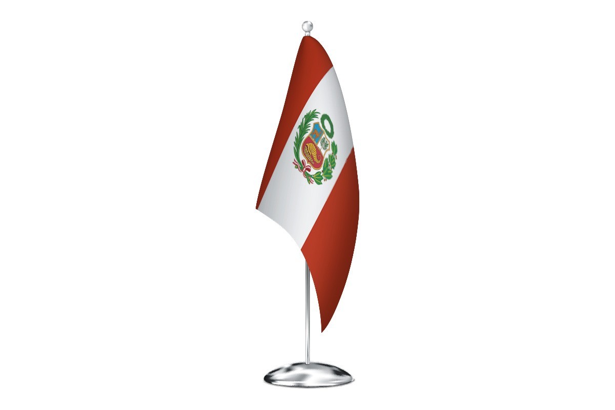 Bandera de despacho de Peru de alta calidad