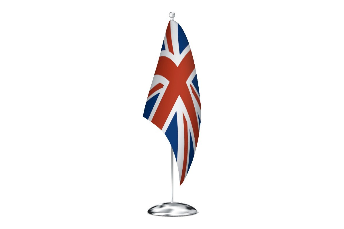 Bandera de despacho de Reino Unido de alta calidad