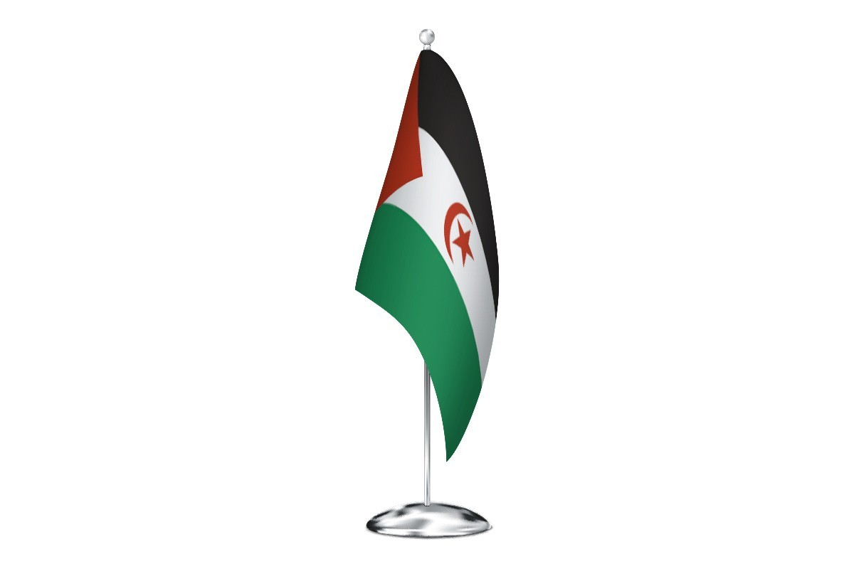 Bandera de despacho de República Arabe Saharaui de alta calidad